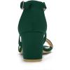 imageAllegra K Womens Crisscross Ankle Strap Block Heel SandalsGreen