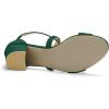 imageAllegra K Womens Crisscross Ankle Strap Block Heel SandalsGreen