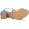 imageAllegra K Womens Crisscross Ankle Strap Block Heel SandalsHaze Blue