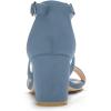 imageAllegra K Womens Crisscross Ankle Strap Block Heel SandalsHaze Blue