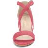 imageAllegra K Womens Crisscross Ankle Strap Block Heel SandalsWatermelon Red