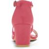imageAllegra K Womens Crisscross Ankle Strap Block Heel SandalsWatermelon Red