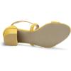 imageAllegra K Womens Crisscross Ankle Strap Block Heel SandalsYellow