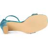 imageAllegra K Womens Glitter Ankle Strap Chunky Heeled SandalsLake Blue
