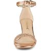 imageAllegra K Womens Glitter Ankle Strap Chunky Heeled SandalsRose Gold