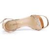 imageAllegra K Womens Glitter Ankle Strap Chunky Heeled SandalsRose Gold