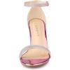 imageAllegra K Womens Glitter Ankle Strap Chunky Heels Pink Sandals 8 M US