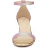 imageAllegra K Womens Gradient Glitter Heels Chunky Heels SandalsPink