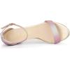 imageAllegra K Womens Gradient Glitter Heels Chunky Heels SandalsPink