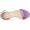 imageAllegra K Womens Gradient Glitter Heels Chunky Heels SandalsPurple