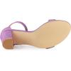 imageAllegra K Womens Gradient Glitter Heels Chunky Heels SandalsPurple