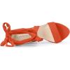 imageAllegra K Womens Lace Up Platform Block Heel SandalsOrange
