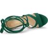 imageAllegra K Womens Lace Up Platform Chunky High Heels SandalsEmerald Green