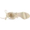 imageAllegra K Womens Open Toe Lace Up Mid Chunky Heeled SandalsBeige