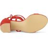 imageAllegra K Womens Open Toe Lace Up Mid Chunky Heeled SandalsOrange