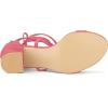 imageAllegra K Womens Open Toe Lace Up Mid Chunky Heeled SandalsWatermelon Red