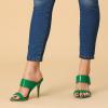 imageAllegra K Womens Open Toe Stiletto Heel Slide SandalsGreen