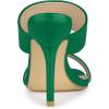 imageAllegra K Womens Open Toe Stiletto Heel Slide SandalsGreen