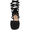 imageAllegra K Womens Platform Block Heel Lace Up Pumps SandalsBlack