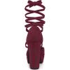 imageAllegra K Womens Platform Block Heel Lace Up Pumps SandalsBurgundy