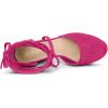 imageAllegra K Womens Platform Block Heel Lace Up Pumps SandalsHot Pink