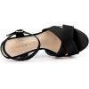 imageAllegra K Womens Platform Chunky Heels Slingback SandalsBlack