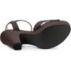 imageAllegra K Womens Platform Chunky Heels Slingback SandalsCoffee