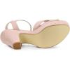 imageAllegra K Womens Platform Chunky Heels Slingback SandalsDust Pink