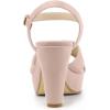 imageAllegra K Womens Platform Chunky Heels Slingback SandalsDust Pink