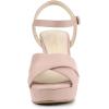 imageAllegra K Womens Platform Chunky Heels Slingback SandalsDust Pink