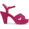 imageAllegra K Womens Platform Chunky Heels Slingback SandalsHotpink