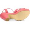 imageAllegra K Womens Platform Chunky Heels Slingback SandalsWatermelon Red