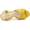 imageAllegra K Womens Platform Chunky Heels Slingback SandalsYellow