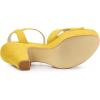 imageAllegra K Womens Platform Chunky Heels Slingback SandalsYellow