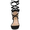 imageAllegra K Womens Platform Lace Up Clear Chunky Heels SandalsBlack