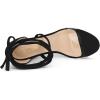 imageAllegra K Womens Platform Lace Up Clear Chunky Heels SandalsBlack