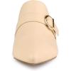 imageAllegra K Womens Pointed Toe Slip on Block Heel Sandals MulesBeige