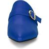 imageAllegra K Womens Pointed Toe Slip on Block Heel Sandals MulesBlue