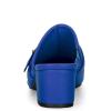 imageAllegra K Womens Pointed Toe Slip on Block Heel Sandals MulesBlue