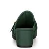 imageAllegra K Womens Pointed Toe Slip on Block Heel Sandals MulesDark Green