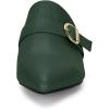 imageAllegra K Womens Pointed Toe Slip on Block Heel Sandals MulesDark Green