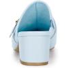 imageAllegra K Womens Pointed Toe Slip on Block Heel Sandals MulesSky Blue