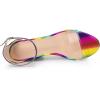 imageAllegra K Womens Printed Clear Platform Chunky Heel SandalsColorful