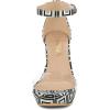 imageAllegra K Womens Printed Clear Platform Chunky Heel SandalsGrey