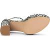 imageAllegra K Womens Printed Clear Platform Chunky Heel SandalsGrey