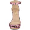 imageAllegra K Womens Printed Clear Platform Chunky Heel SandalsHot Pink