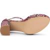 imageAllegra K Womens Printed Clear Platform Chunky Heel SandalsHot Pink