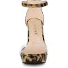 imageAllegra K Womens Printed Clear Platform Chunky Heel SandalsLeopard Print