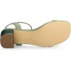 imageAllegra K Womens Slingback Buckle Chunky Heels TwoTone SandalsLight Green