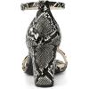 imageAllegra K Womens Snakeskin Heels Chunky Heels Ankle Strap SandalsBlack Snake